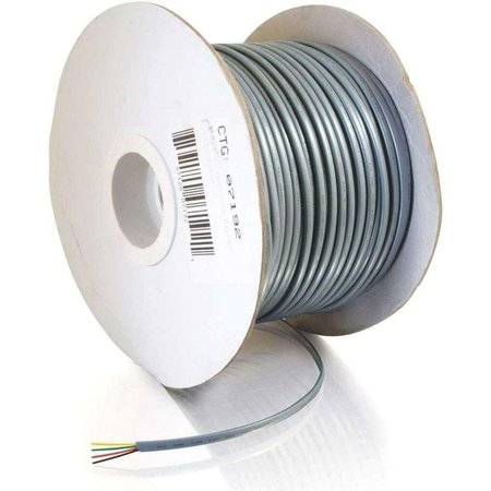 C2G 500Ft 28 Awg 4-Conductor Silver Satin Modular Cable Reel 07192